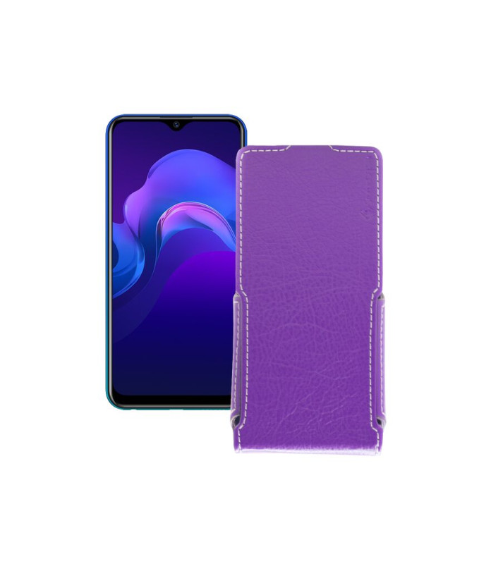 Чохол-флип з екошкіри для телефону Vivo Y12