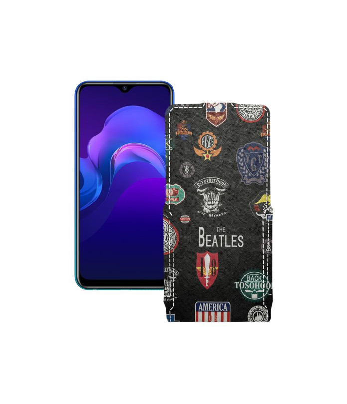 Чохол-флип з екошкіри для телефону Vivo Y12