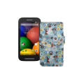 Чохол-книжка з екошкіри для телефону Motorola Moto E