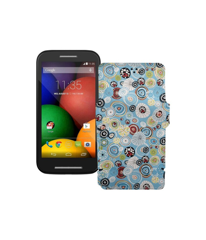 Чохол-книжка з екошкіри для телефону Motorola Moto E