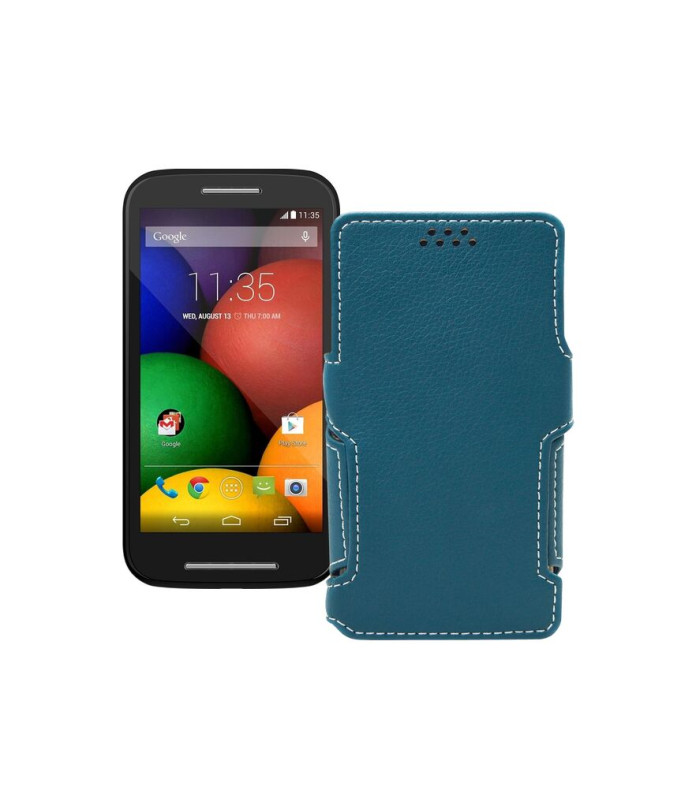 Чохол-книжка з екошкіри для телефону Motorola Moto E