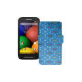 Чохол-книжка з екошкіри для телефону Motorola Moto E