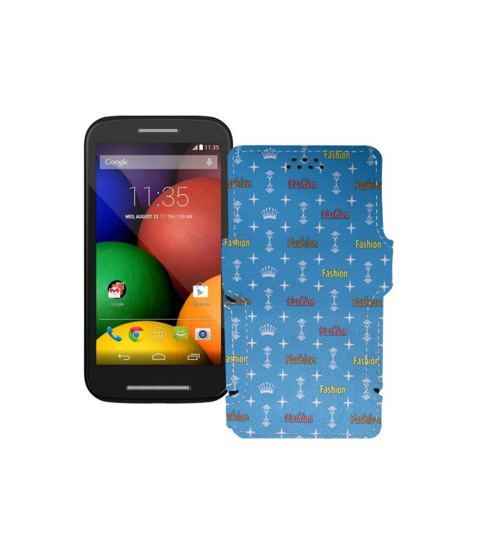 Чохол-книжка з екошкіри для телефону Motorola Moto E