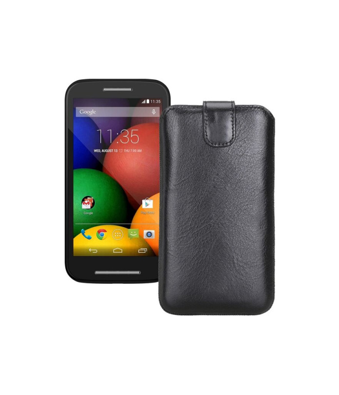 Витяжка з екошкіри для телефону Motorola Moto E