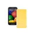 Чохол-флип з екошкіри для телефону Motorola Moto E