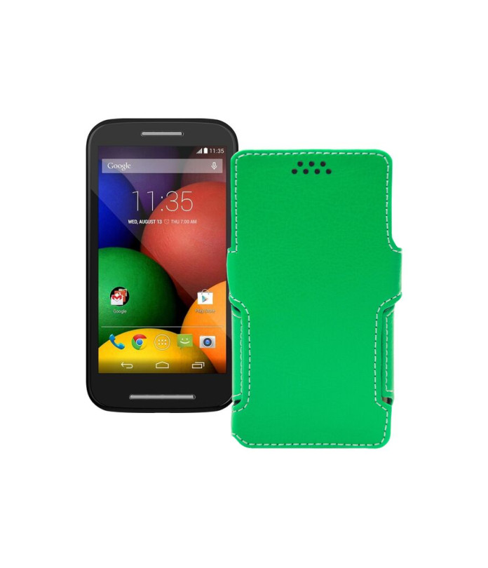 Чохол-книжка з екошкіри для телефону Motorola Moto E