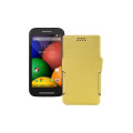 Чохол-книжка з екошкіри для телефону Motorola Moto E