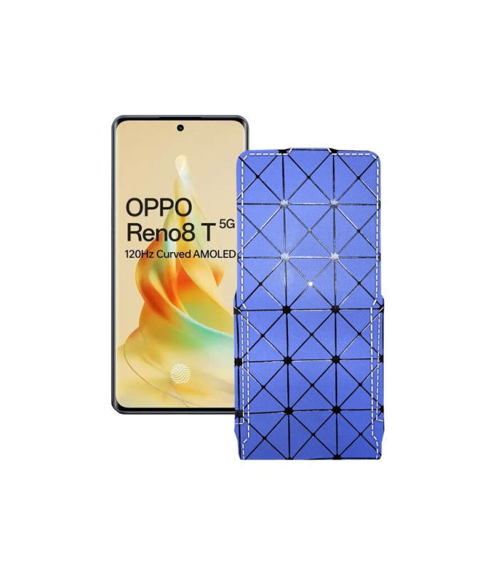 Чохол-флип з екошкіри для телефону OPPO Reno 8 T 5G