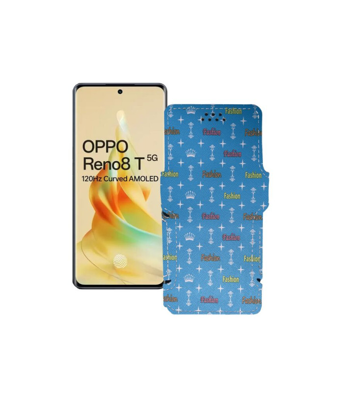 Чохол-книжка з екошкіри для телефону OPPO Reno 8 T 5G