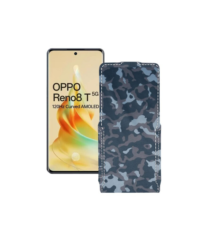 Чохол-флип з екошкіри для телефону OPPO Reno 8 T 5G