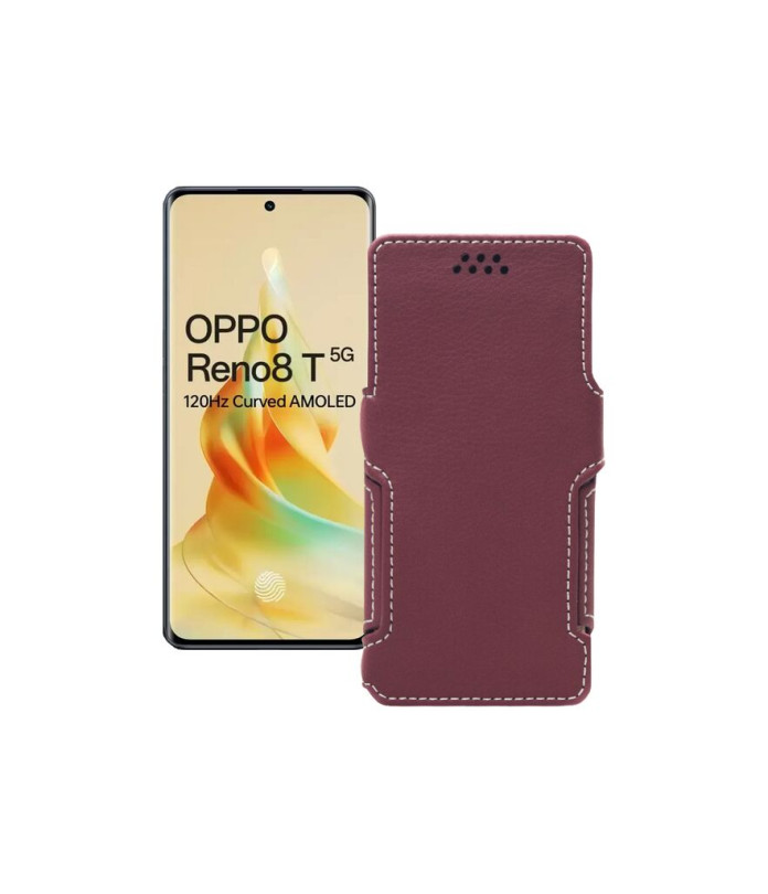 Чохол-книжка з екошкіри для телефону OPPO Reno 8 T 5G