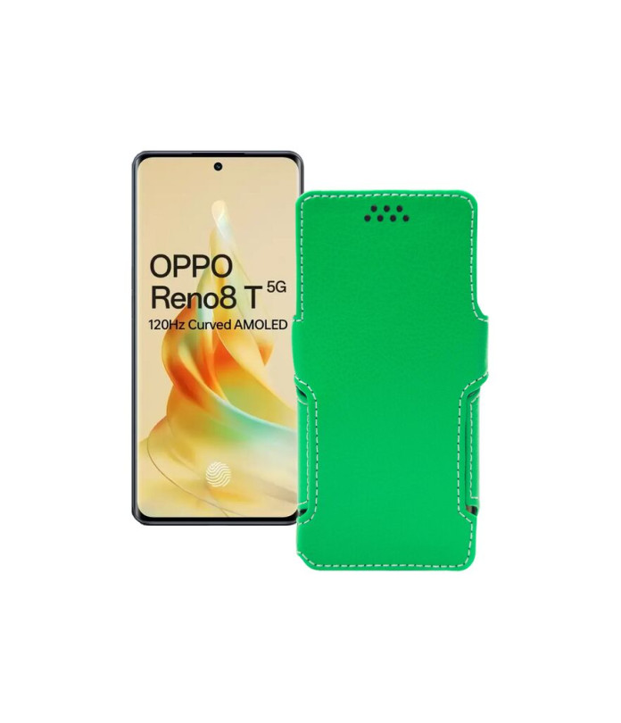 Чохол-книжка з екошкіри для телефону OPPO Reno 8 T 5G