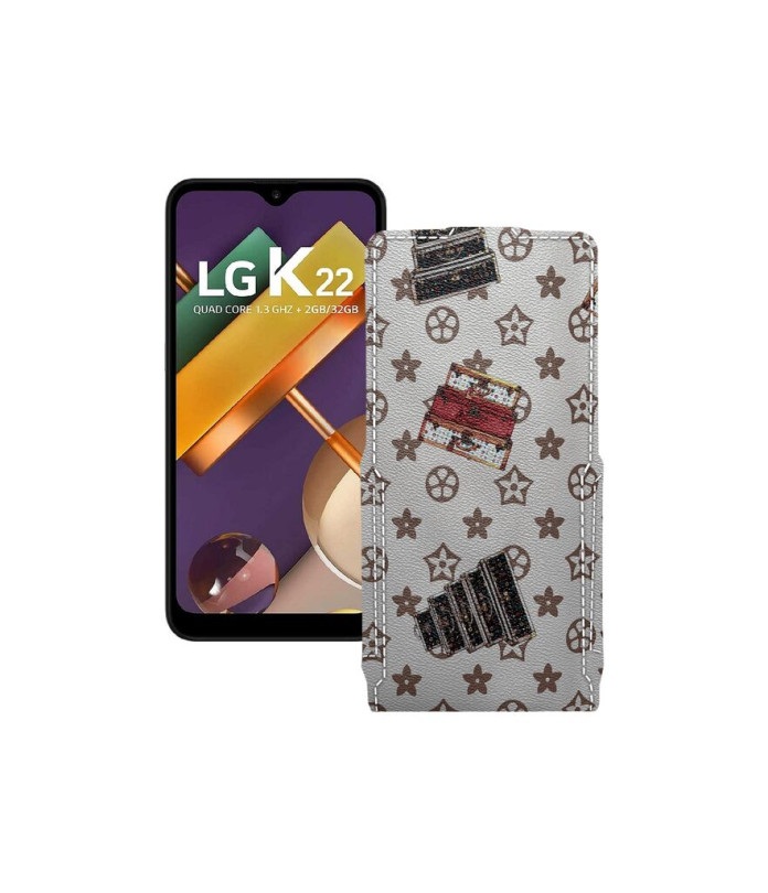 Чохол-флип з екошкіри для телефону LG K22