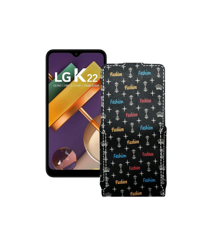 Чохол-флип з екошкіри для телефону LG K22