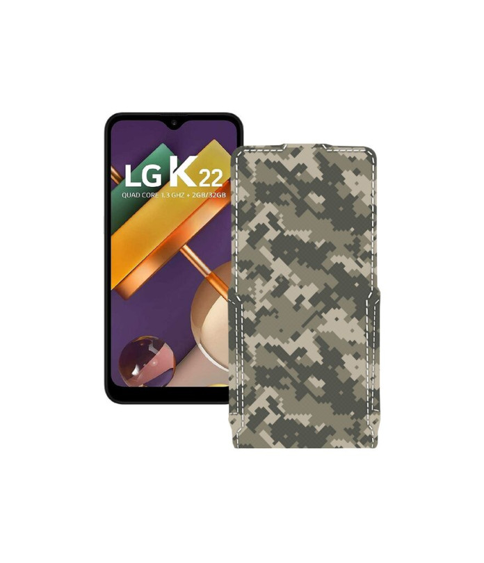 Чохол-флип з екошкіри для телефону LG K22