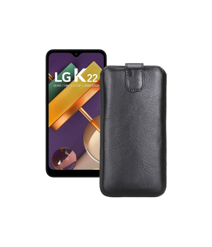 Витяжка з екошкіри для телефону LG K22