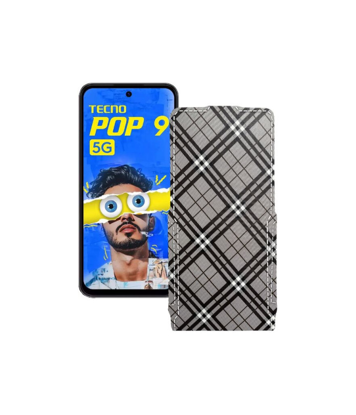 Чохол-флип з екошкіри для телефону Tecno Pop 9 5G