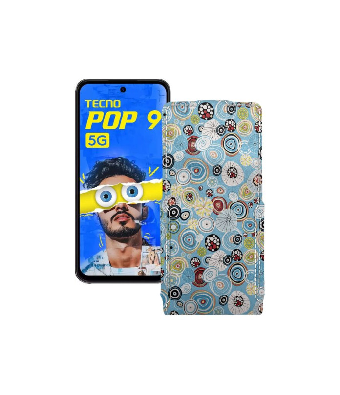Чохол-флип з екошкіри для телефону Tecno Pop 9 5G