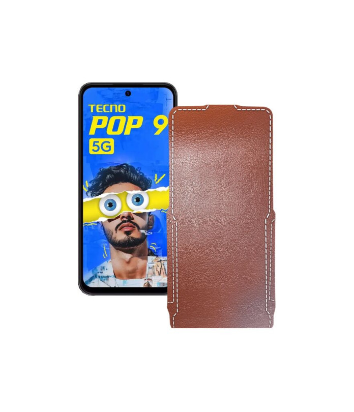 Чохол-флип з екошкіри для телефону Tecno Pop 9 5G