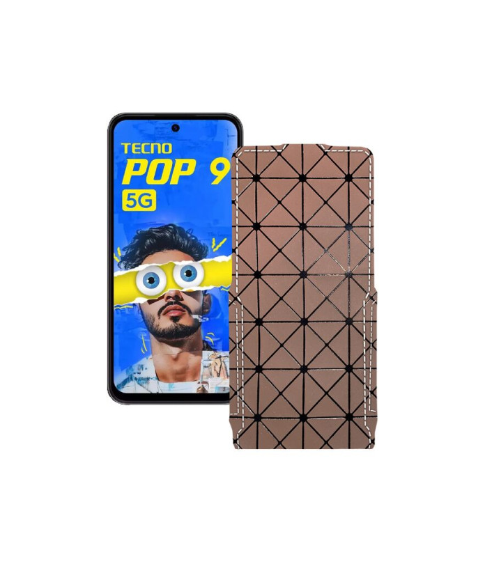 Чохол-флип з екошкіри для телефону Tecno Pop 9 5G