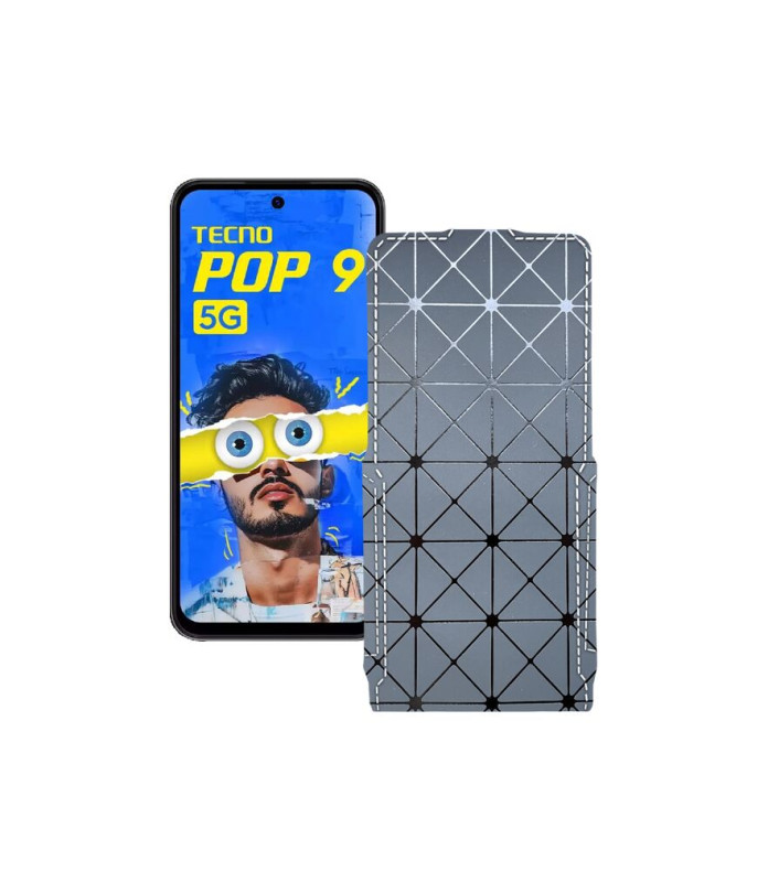 Чохол-флип з екошкіри для телефону Tecno Pop 9 5G