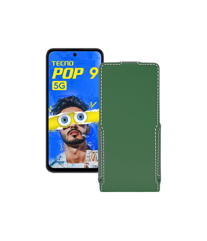 Чохол-флип з екошкіри для телефону Tecno Pop 9 5G