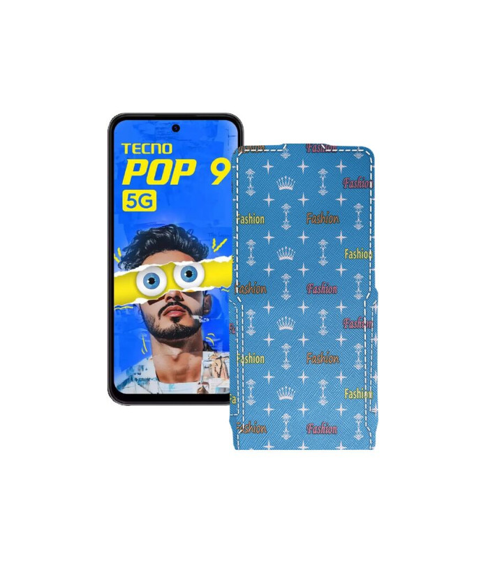 Чохол-флип з екошкіри для телефону Tecno Pop 9 5G