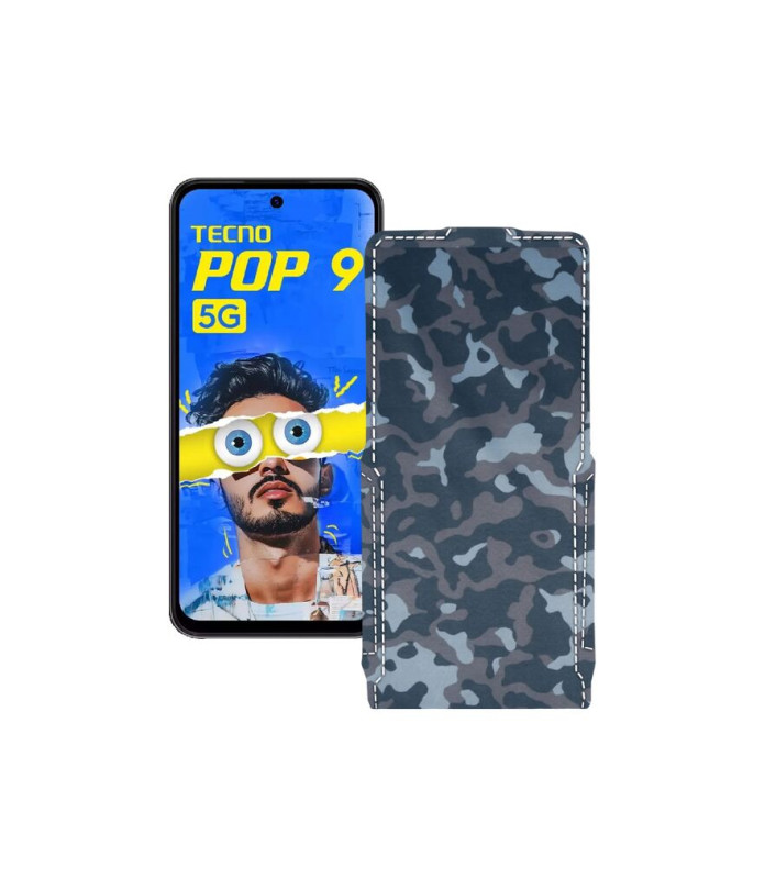 Чохол-флип з екошкіри для телефону Tecno Pop 9 5G