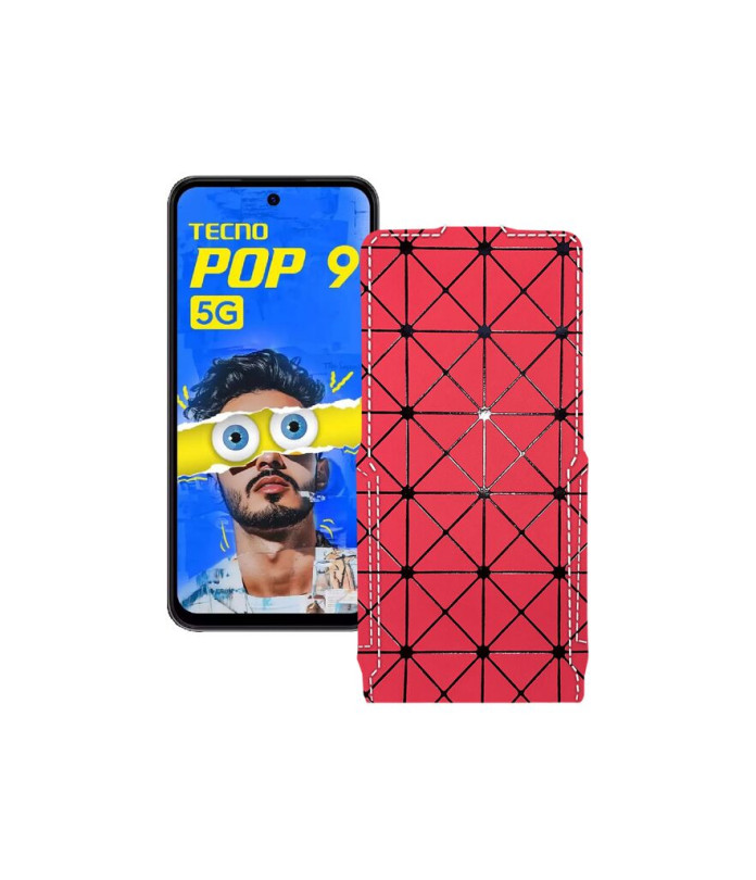 Чохол-флип з екошкіри для телефону Tecno Pop 9 5G