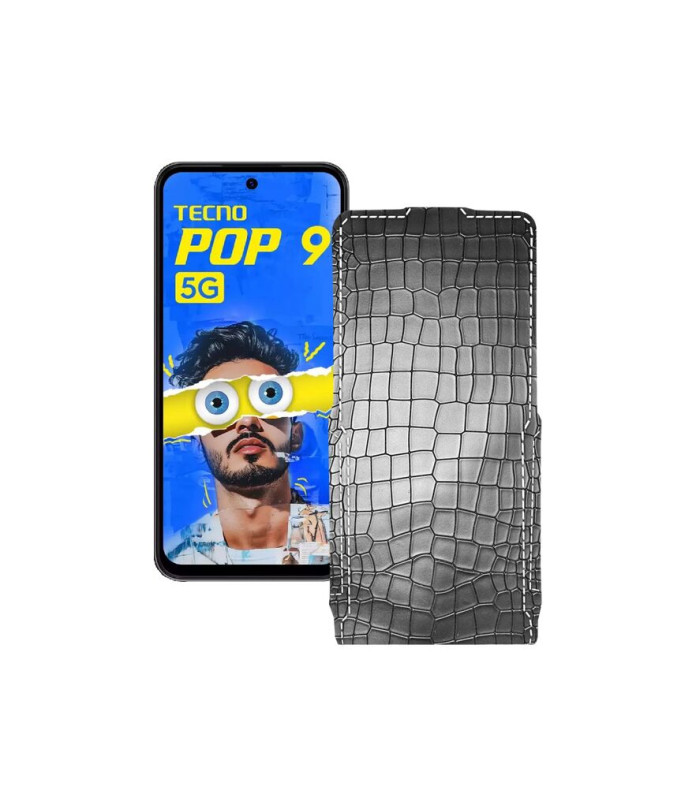 Чохол-флип з екошкіри для телефону Tecno Pop 9 5G