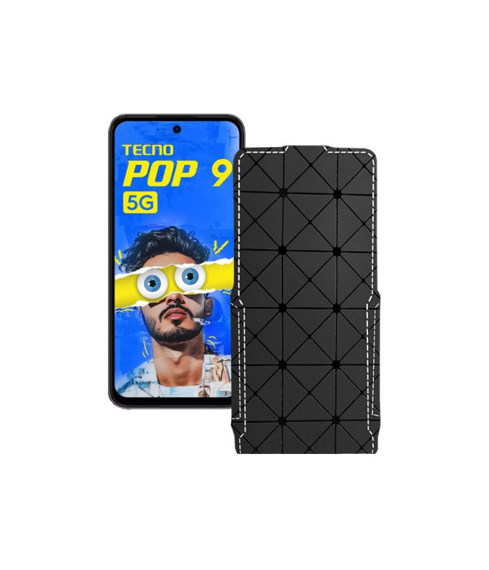 Чохол-флип з екошкіри для телефону Tecno Pop 9 5G