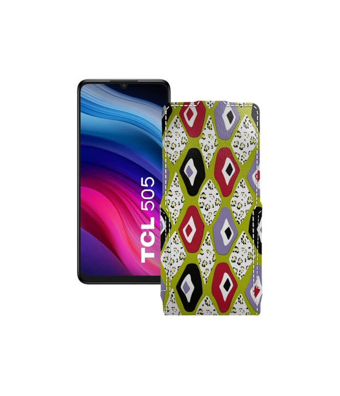 Чохол-флип з екошкіри для телефону TCL 505