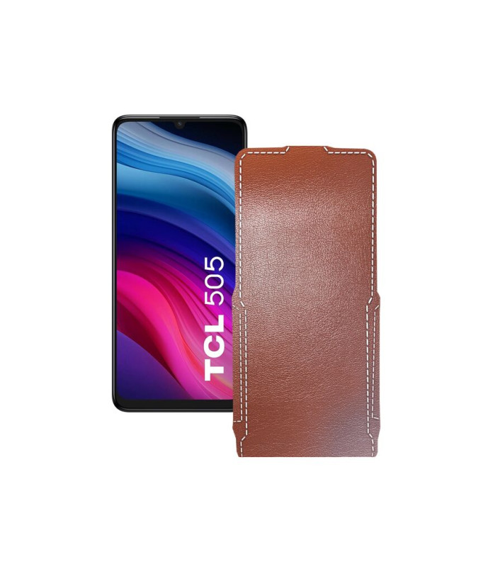 Чохол-флип з екошкіри для телефону TCL 505