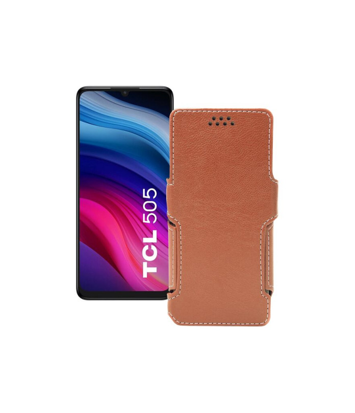 Чохол-книжка з екошкіри для телефону TCL 505