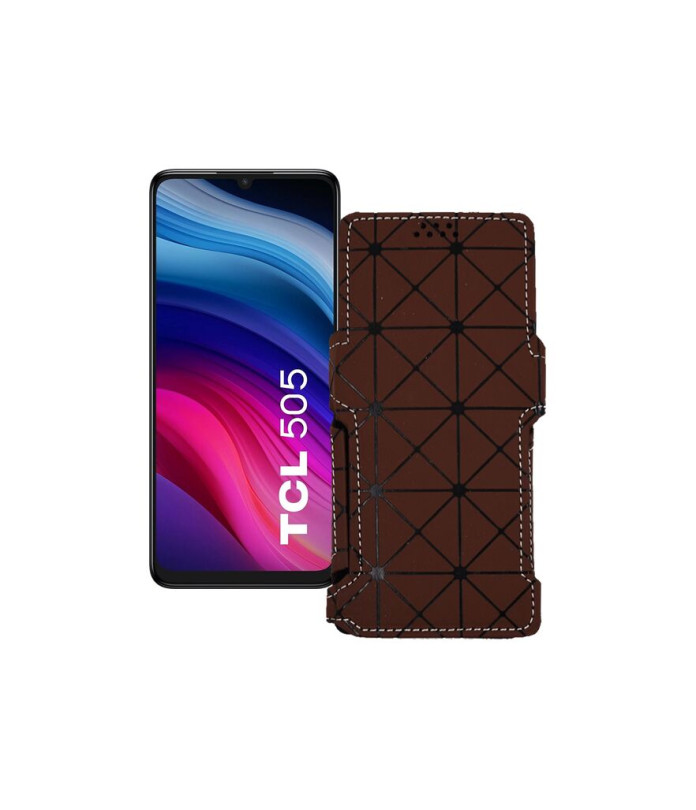 Чохол-книжка з екошкіри для телефону TCL 505