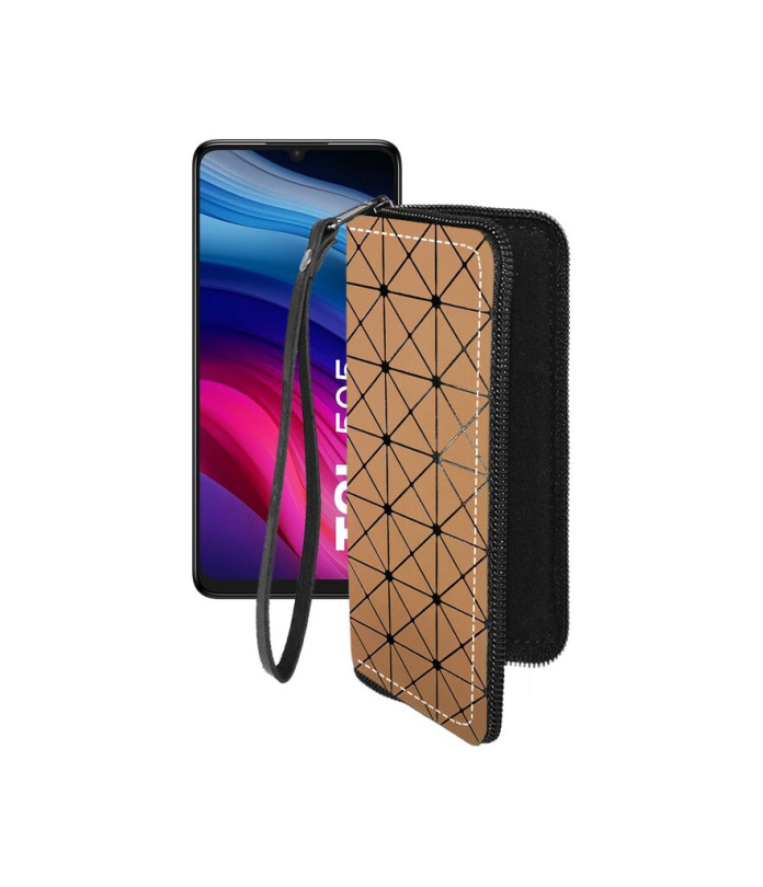 Чохол-гаманець з екошкіри для телефону TCL 505