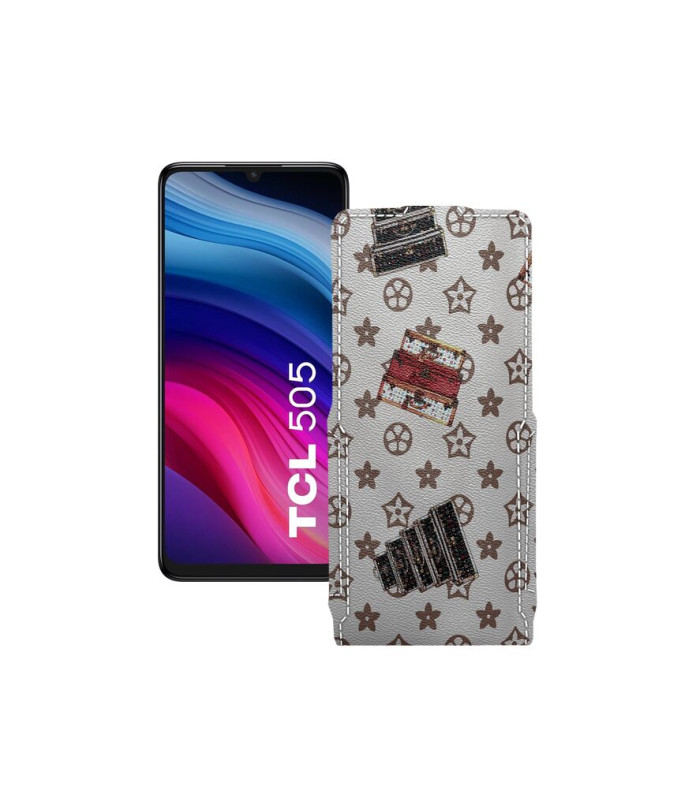 Чохол-флип з екошкіри для телефону TCL 505