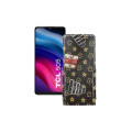Чохол-флип з екошкіри для телефону TCL 505