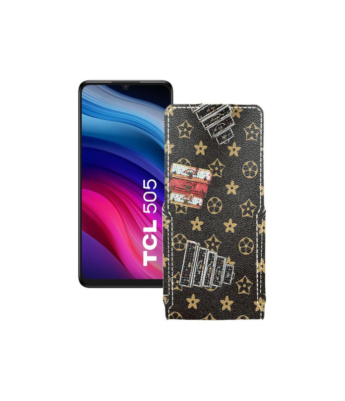 Чохол-флип з екошкіри для телефону TCL 505