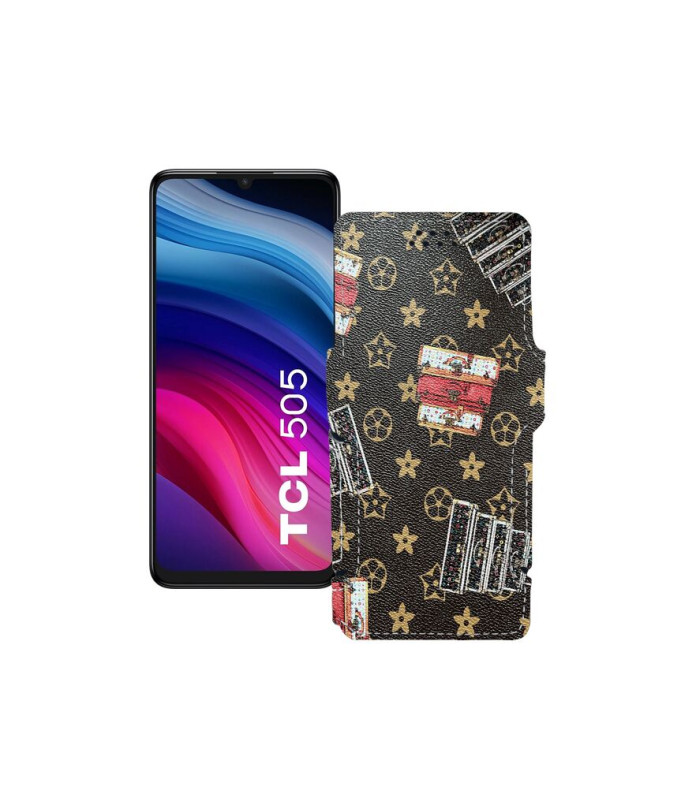 Чохол-книжка з екошкіри для телефону TCL 505