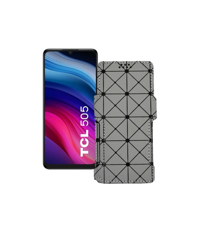 Чохол-книжка з екошкіри для телефону TCL 505