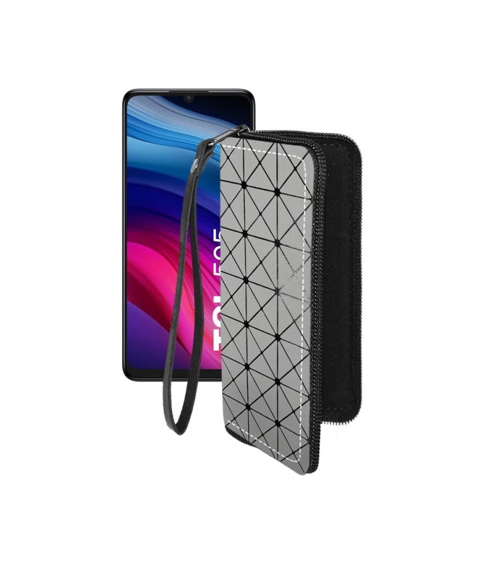 Чохол-гаманець з екошкіри для телефону TCL 505