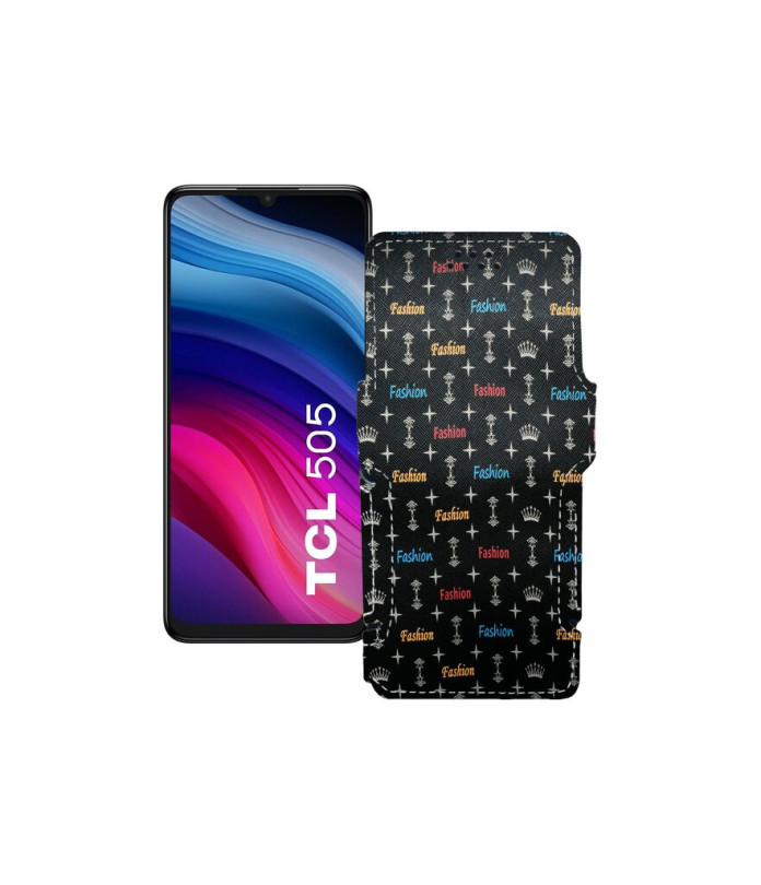 Чохол-книжка з екошкіри для телефону TCL 505