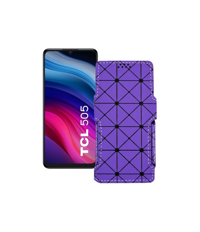 Чохол-книжка з екошкіри для телефону TCL 505