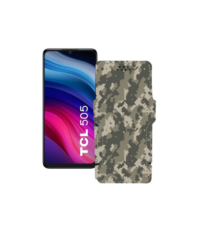 Чохол-книжка з екошкіри для телефону TCL 505