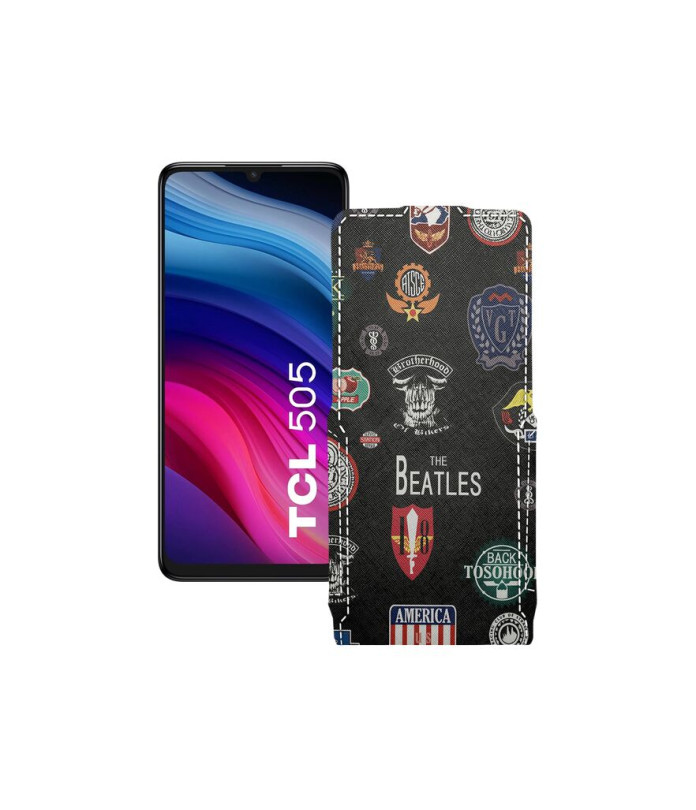 Чохол-флип з екошкіри для телефону TCL 505