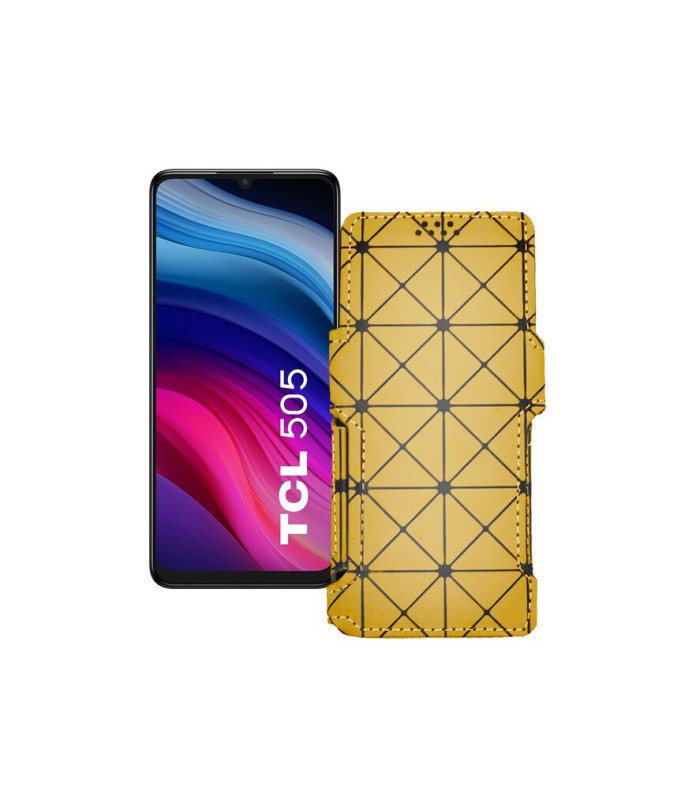 Чохол-книжка з екошкіри для телефону TCL 505