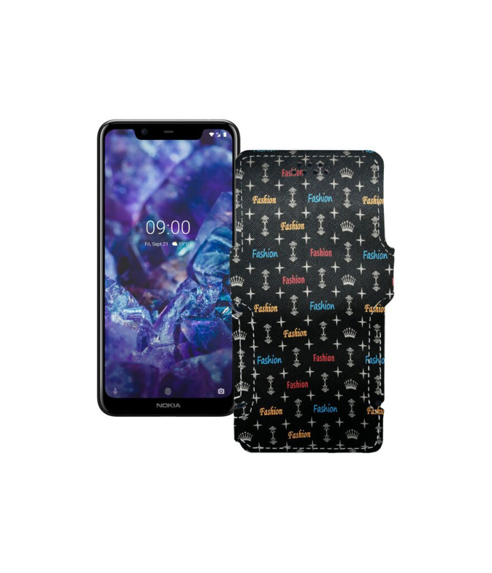 Чохол-книжка з екошкіри для телефону Nokia 5.1 Plus