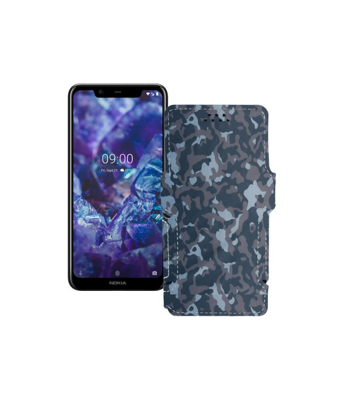 Чохол-книжка з екошкіри для телефону Nokia 5.1 Plus