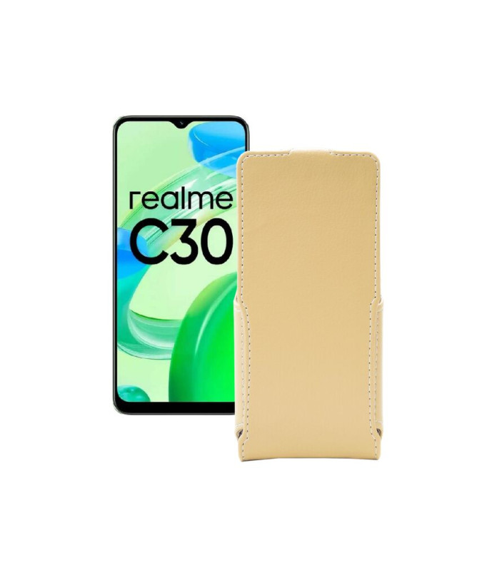 Чохол-флип з екошкіри для телефону Realme C30